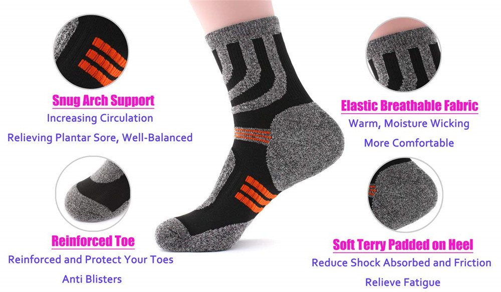 5 paia di calzini da uomo anti - Wool Hiking Sock recensione e prezzo